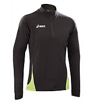 Asics Sweat Javier Runningshirt, Black/Light Green