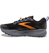 Brooks Caldera 5 - scarpe trail running - uomo, Black/Orange/Blue
