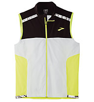 Brooks Carbonite Vest - gilet running - uomo, Grey/Black/Yellow