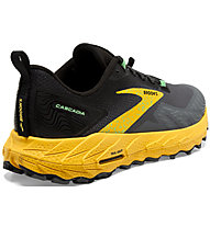Brooks Cascadia 17 - scarpe trail running - uomo, Black/Yellow/Grey