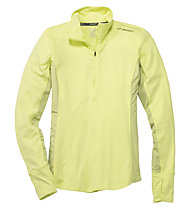 Brooks Dash 1/2 Zip W - maglia running - donna, Yellow/Grey