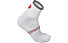 Castelli Velocissimo Team 9 Socken, White/Anthracite/Red