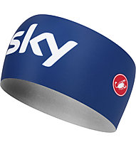 Castelli Team Sky 2019 Viva - fascia paraorecchie bici, Blue