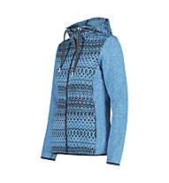CMP Jacket Fix Hood - felpa in pile - donna, Blue
