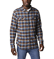 Columbia Flare Gun Stretch Flannel - camicia maniche lunghe - uomo, Blue/Brown