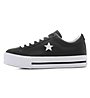 Converse One Star Ox Platform Leather - sneakers - donna, Black/White