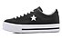 Converse One Star Ox Platform Leather - Sneaker - Damen, Black/White