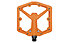 Crankbrothers Stamp 1 Gen 2  Large - Flat Pedale, Orange