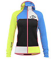 Crazy Pull Ionic - Fleecepullover - Damen, Azure/Black/Yellow