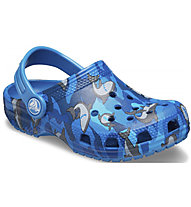 Crocs Classic Shark - Sandale - Kinder, Blue/Grey