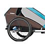 Croozer Kid Plus for 2 Click&Crooze - rimorchio per bicicletta, Blue/Brown