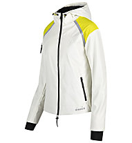 Diadora Bright Jacket Be One - giacca running - donna, White