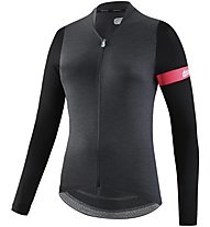 Dotout Block W - maglia ciclismo a manica lunga - donna, Grey/Black/Red