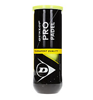 Dunlop Pro Padel 3 Pet - palline da padel, Black/Yellow