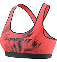 Dynafit Alpine Graphic W - reggiseno sportivo alto sostegno - donna, Light Red/Dark Blue