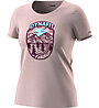 Dynafit Graphic - T-Shirt sport di montagna - donna, Light Pink/Dark Red/Light Blue