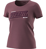 Dynafit Graphic - T-Shirt sport di montagna - donna, Bordeaux/Dark Bordeaux/Pink