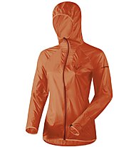 Dynafit React Ultralight - giacca con cappuccio trail running - donna, Dark Orange