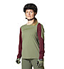 Dynafit Ride L/S - MTB Trikot - Damen, Green/Dark Red