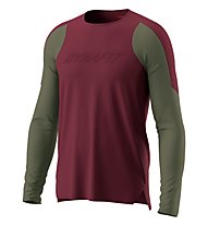 Dynafit Ride L/S - MTB Trikot - Herren, Dark Red/Green