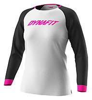 Dynafit Ride L/S W - Langarmtrikot - Damen, White/Black/Pink