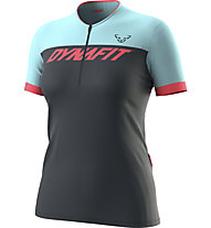 Dynafit Ride Light 1/2 Zip - Fahrradshirt - Damen, Dark Blue/Light Blue/Pink