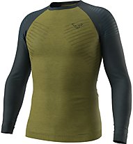 Dynafit Tour Light Merino - maglietta tecnica a manica lunga - uomo, Green/Dark Blue
