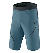 Dynafit Transalper Hybrid - pantaloni corti trekking - uomo, Light Blue/Dark Blue/Dark Blue