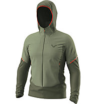 Dynafit Traverse Alpha Hooded M - giacca ibrida - uomo, Light Green/Green/Red