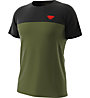 Dynafit Traverse S-Tech S/S - T-Shirt - Herren, Dark Green/Black/Red