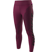 Dynafit Ultra Graphic Long - pantaloni trail running - donna, Dark Pink/Black