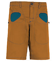 E9 Rondo - S - pantaloni corti arrampicata - uomo, Dark Yellow/Blue