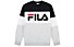 Fila Straight Blocked - Sweatshirt - Herren, Black/Grey