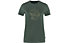 Fjällräven Abisko Wool Fox - t-shirt - donna, Dark Green