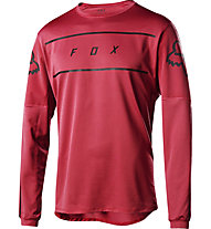 Fox Flexair LS Fine Line - maglia bici a maniche lunghe - uomo, Red