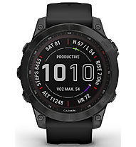 Garmin Fenix 7 Solar Sapphire - Multifunktionsuhr, Black/Black