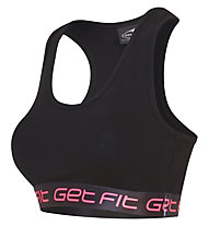 Get Fit El. Parlato - reggiseno sportivo basso sostegno - donna, Black/Pink