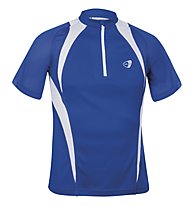 Get Fit Runningshirt C/Zip M, Blue/White