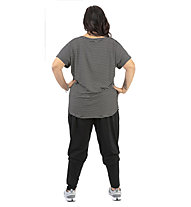 Get Fit Plus Short Plus - T-shirt fitness - donna, Black/White