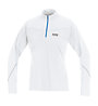 GORE RUNNING WEAR Essential Thermo Lady Shirt, White/Light Blue