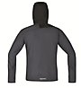 GORE RUNNING WEAR Fusion WINDSTOPPER Active Shell giacca antivento Running, Grey/Black