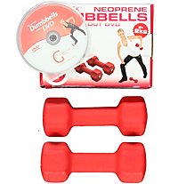 Gymstick Dumbbells Neoprene Set+DVD - manubri fitness