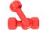 Gymstick Dumbbells Neoprene Set+DVD - manubri fitness, Red
