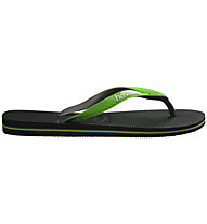 Havaianas Brasil Mix - infradito - uomo, Black/Green