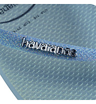 Havaianas Slim Glitter Iridescent - Badelatschen - Damen, Light Blue