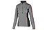 Hot Stuff Layer Solid Damen-Langarmshirt für Ski Alpin, Grey/Red