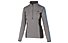 Hot Stuff Layer Solid Damen-Langarmshirt für Ski Alpin, Grey/Light Blue