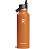 Hydro Flask 21 oz Standard Flex Straw Cap - borraccia, Dark Orange