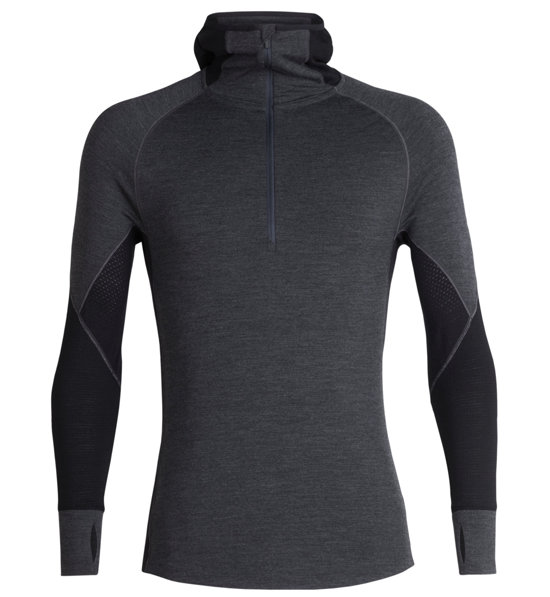 Icebreaker 260 zone merino ls half zip hood cheap