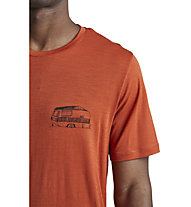 Icebreaker Merino Tech Lite SS Crewe The Good - T-Shirt - Herren, Orange